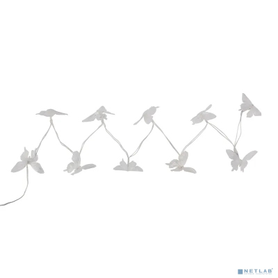 Rexant 602-269 Каскад Lamper Полет бабочки LED 2,5 м с выносной солнечной панелью и аккумулятором, холодное белое свечение