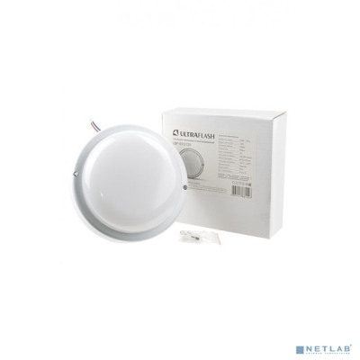 Ultraflash LBF-0312 C01 (Св-к LED влагозащищённый, 12 Вт, IP54, 220В, круг)