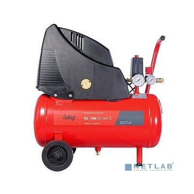 FUBAG OL 195/24 CM1,5 Компрессор [A6CC304KOA601 (A6CC304KOA092)] {Реси- вер, л 24 Произ- водит., л/мин 180 Давле- ние, бар 8 Мощность, кВт 1.1 Напря- жение, В 220 Вес, кг 18.2}