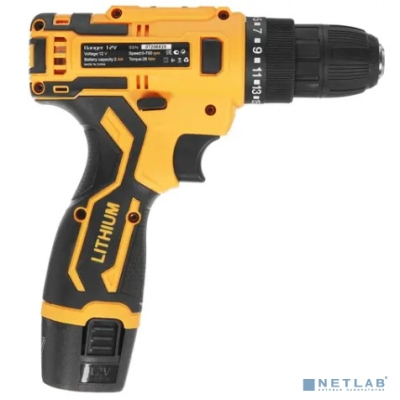 Аккумуляторная дрель-шуруповерт DEKO Banger 12V Li-Ion + набор инструмента 93 предмета, 2х2.0 Ач, з [063-4168]