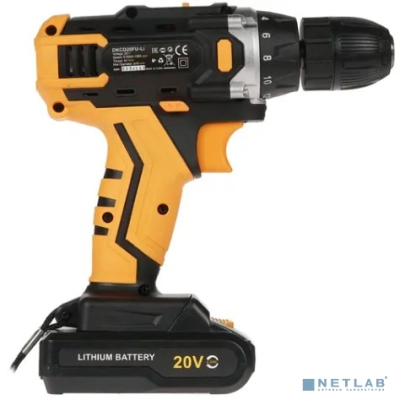 Аккумуляторная дрель-шуруповерт DEKO DKCD20FU-Li в кейсе + набор 195 инструментов для дома, 20В, 2х2.0Ач [063-4135]