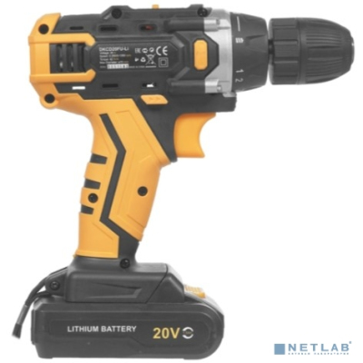 Аккумуляторная дрель-шуруповерт DEKO DKCD20FU-Li в кейсе + набор 63 инструмента для дома, 20В, 2х1.5Ач [063-4103]