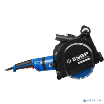 ЗУБР [ЗШ-П65-2600 ПВСТК] Штроборез (бороздодел) { макс. глуб. 65 мм, 230 мм, подключ. пылесоса, плавный пуск, защита от перегрузки, 2600 Вт }