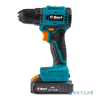 Bort BAB-21-BLK (2X1,5AH) Дрель-шуруповерт аккумуляторная [93413526] { 21 В, 1.5 Ач, Li-lon, 2 Акб }