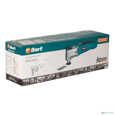 Bort BMW-240X-R Машина шлифовальная угловая [91272607] { 240 Вт, 22000 об/мин, 1.3 кг, набор аксессуаров 8 шт }