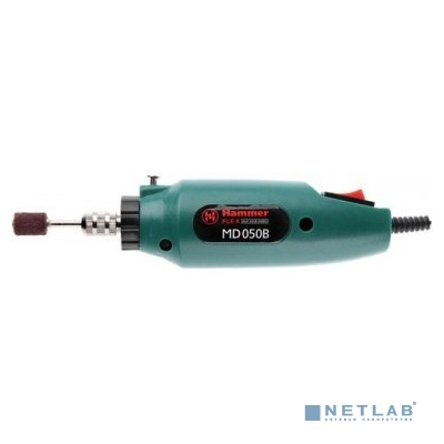Hammer Flex MD050B 113-004 Дрель (мини) [262594] {12В 1-3.2мм 15000об/мин + аксессуары 80шт, в блистере}
