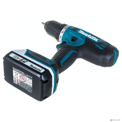 Makita DF488DWE Дрель ак {18В,2х1.5 Ач Li-ion,БЗП-13мм,0-400\0-1400об\м,42\24Нм,1.7кг,чем,G-серия }