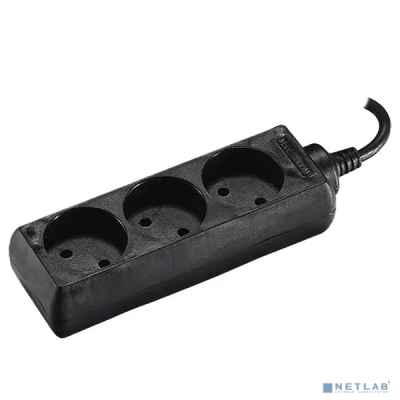 ARTSTYLE CL-C37B Сетевой удлинитель(черный, 3 гнезда, длина провода 7м, 220В, 10А, без заземления, без выключателя)