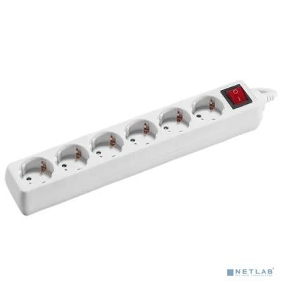ARTSTYLE CL-C63GSW Сетевой удлинитель(белый, 6 гнезд, длина провода 3м, 220В, 16А, с заземлением, с выключателем)