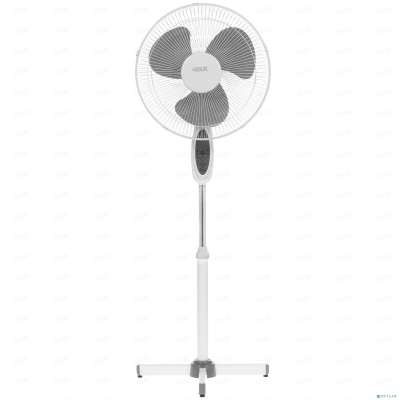 DUX DX-1601R Вентилятор напольный с таймером, 40 Вт, белый/серый