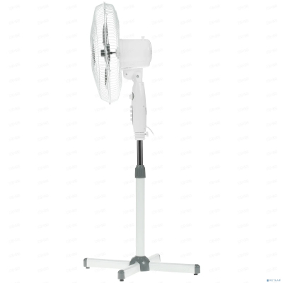 DUX DX-1611T Вентилятор напольный с таймером, 40 Вт, белый/серый