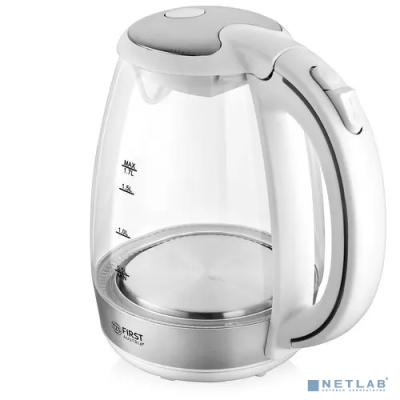 FIRST 5404-2-WI Чайник, 1.7л, 2200Вт, серый
