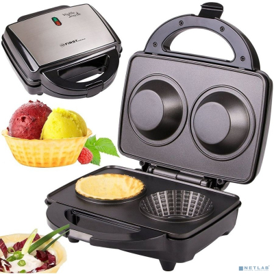 FIRST FA-5304 Тарталетница, Мощность: 600 Вт.Приготовление 2-х тарталеток.Антипригарное покрытие. Black