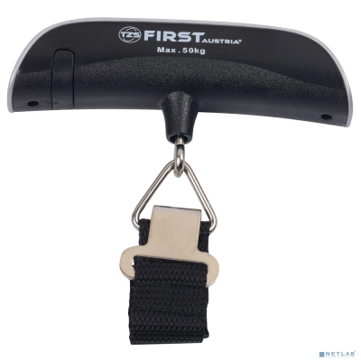 FIRST FA-6409 Black Весы багажные, электронные, 50 кг, 50 гр, тарокомпенсация, термометр.Black