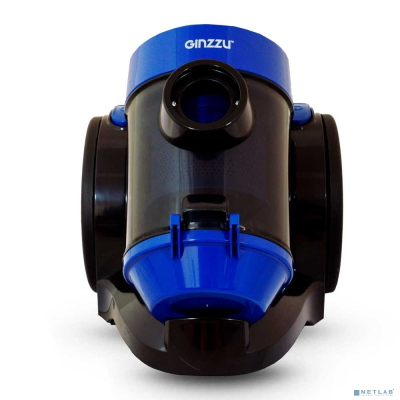 Ginzzu VS427 Пылесос, 1800 Вт, циклонный фильтр, черный/синий
