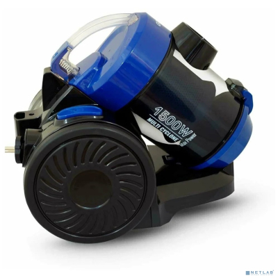 Ginzzu VS427 blue Пылесос, 1800 Вт, циклонный фильтр, черный/синий
