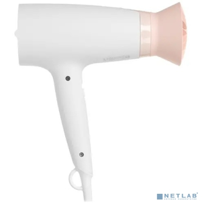 PHILIPS BHD300/00 Фен,1600 Вт, 3 режима, насадка ThermoProtect, концентратор, шнур 1,8 м. Цвет: белый с розовым.