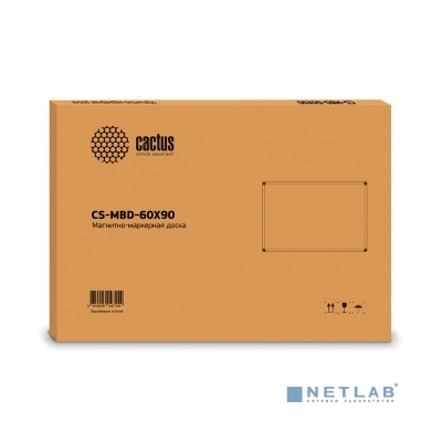 Cactus CS-MBD-60X90 Демонстрационная доска, магнитно-маркерная лак 60х90см алюминиевая рама белый