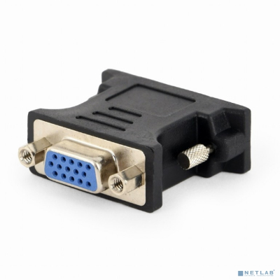 Cablexpert Переходник DVI-VGA, 29M/15F, черный, пакет (A-DVI-VGA-BK)