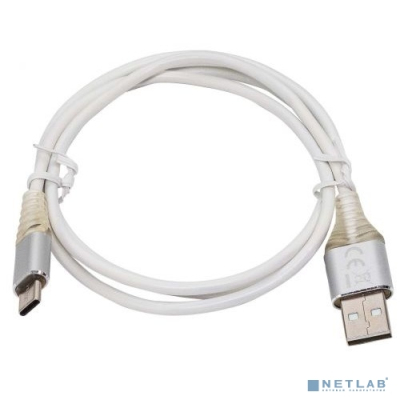 Filum Кабель USB 2.0 Pro, 1 м., 2A, индикатор заряда, разъемы: USB A male- USB Type С male, пакет. [FL-CPro-U2-AM-CM-1M-L1] (956491)