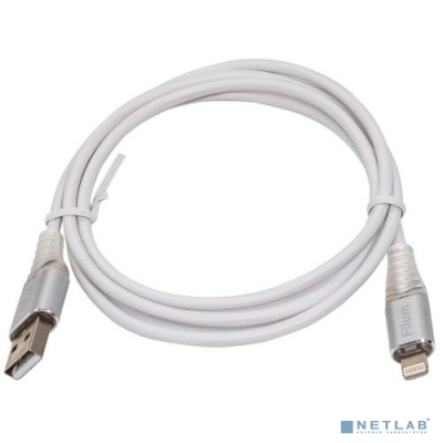 Filum Кабель USB 2.0, 1 м., 2 А, индикатор заряда, разъемы: USB A male - Lightning male, пакет. [FL-CPro-U2-AM-LM-1M-L1] (956490)
