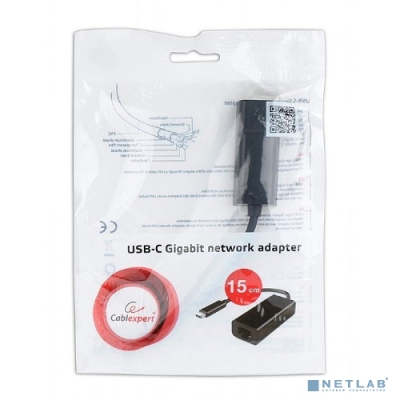 Gembird Сетевой адаптер Ethernet USB C-type - Fast Ethernet adapter (A-CM-LAN-01)