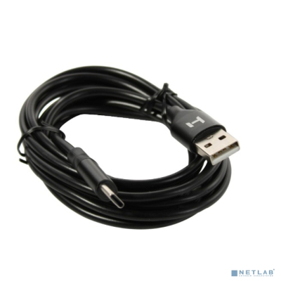 Harper USB - USB type-C, SCH-732 black (Силиконовый Кабель для зарядки и синхронизации, 2м, Металлический штекер на концах. Способны заряжать устройства до 2х ампер)