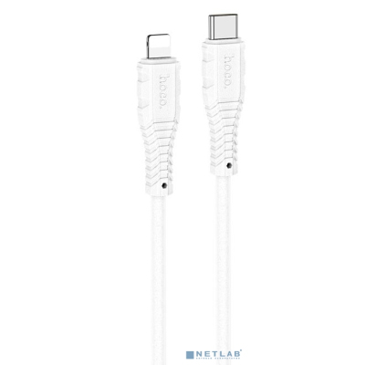 HOCO HC-55797 X67 Nano PD/ кабель Type-C--Lightning/ 1m/ 20W/ Силикон/ White