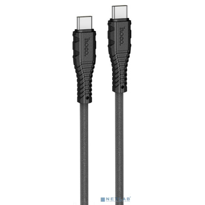 HOCO HC-55902 X67 Nano 60W/ PD кабель Type-C--Type-C/ 1m/ 60W/ Силикон/ Black