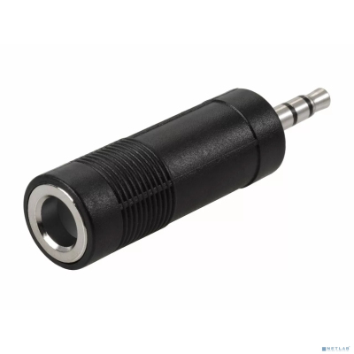 Telecom <TA1955> Переходник аудио 3.5мм M (штекер) --> 6.35мм F (гнездо) [6926123464311]