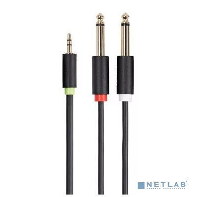 Telecom <TAV6168-3M> Кабель-адаптер 3.5ST(M)/2X6.35 ST(M), 3м, PRO [7958820049989]