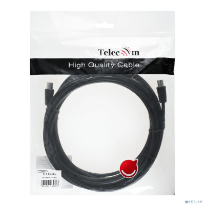 Telecom TTV9501-5M Кабель удлинительный антенный 9.5mm, 75Ом,ТВ-М-->ТВ-F, 5m, Telecom (TTV9501-5M) [06926123462386]