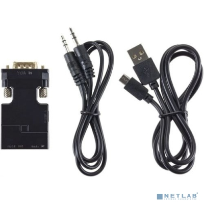 VCOM CA337A Переходник VGA(M)+audio+microUSB --> HDMI(F)1080*60Hz, VCOM <CA337A>[4895182225152]