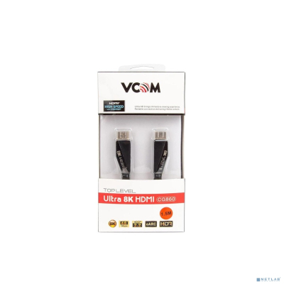 VCOM CG860-1.5M Кабель HDMI 19M/M,ver. 2.1, 8K@60 Hz 1.5m VCOM <CG860-1.5M>