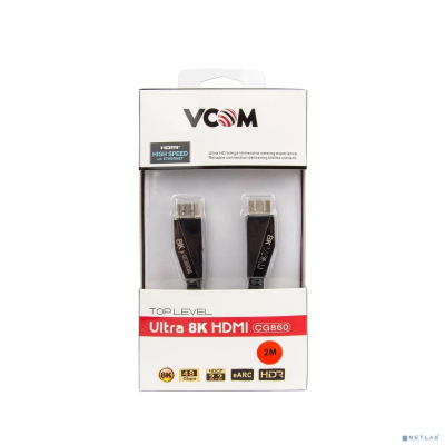 VCOM CG860-2M Кабель HDMI 19M/M,ver. 2.1, 8K@60 Hz 2m VCOM <CG860-2M> [4895182265585]