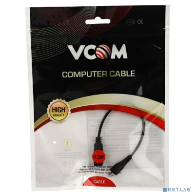 VCOM CU280 Кабель-переходник OTG MicroUSB-->USB-Af 0,2m[4895182215412]