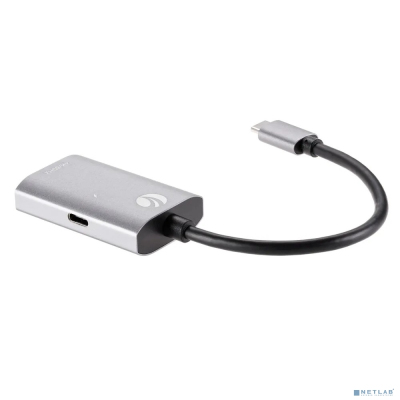 VCOM CU452A Адаптер USB 3.1 Type-Cm --> HDMI A(f) , 4K@60Hz, PD charging, Alum Shell, VCOM <CU452A>[4895182218017]