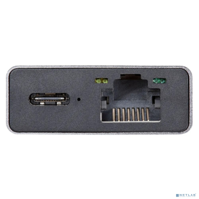VCOM CU459 Адаптер Type-Cm --> RJ-45+2USB3.0(f) + PD100 Вт Alum Shell VCOM <CU459>