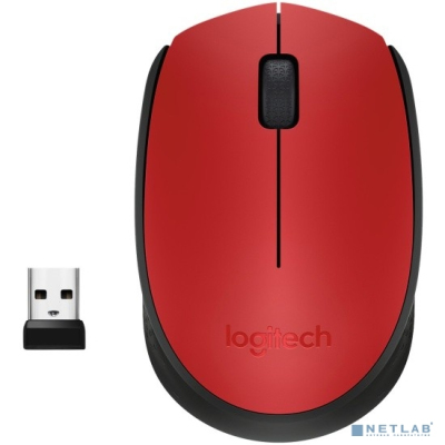 910-004641/910-004645 Logitech Wireless Mouse M171, Red
