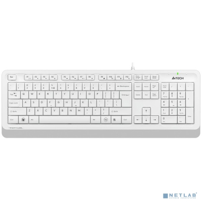 Клавиатура + мышь A4Tech Fstyler F1010 клав:белый/серый мышь:белый/серый USB Multimedia [1147556]