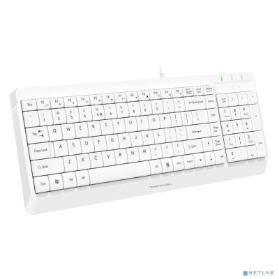 Клавиатура + мышь A4Tech Fstyler F1512 клав:белый мышь:белый USB (F1512 WHITE)