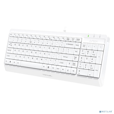 Клавиатура + мышь A4Tech Fstyler F1512 клав:белый мышь:белый USB (F1512 WHITE)