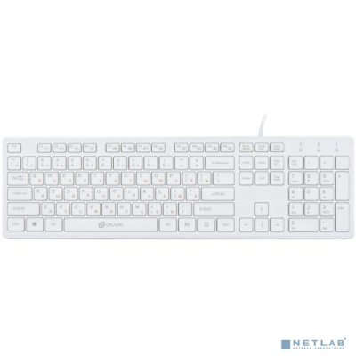 Клавиатура Oklick 500M белый USB slim Multimedia [1061586]