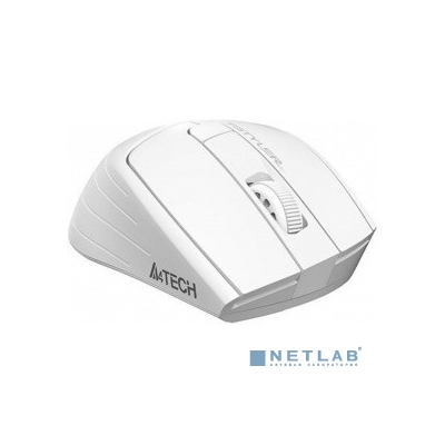 A-4Tech Мышь Fstyler FG30S WHITE серый/белый оптическая (2000dpi) беспроводная USB [1204073]