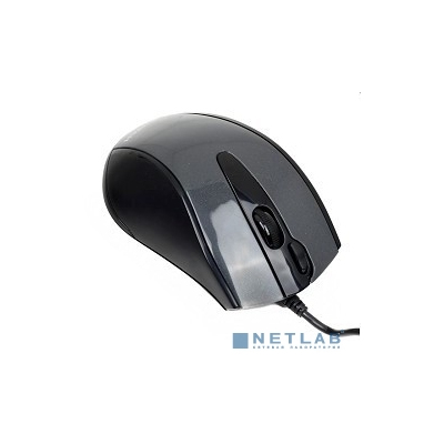 A-4Tech Мышь N-500F V-TRACK (серый глянец/черный) USB, 3+1 кл.-кн.,провод.мышь [641866]
