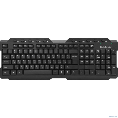 Defender Клавиатура Element HB-195 RU [45195] {Беспроводная черный, мультимедиа}