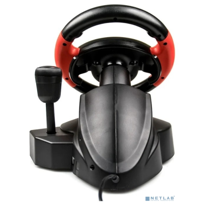 Dialog Игровой руль GW-225VR E-Racer - вибро, 2 педали + рычаг, PC USB/PS4&3/XB1&360/Android/Switch