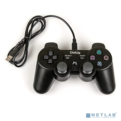 Dialog Gan-Kata GP-A16RF черный {Беспроводной геймпад, RF 2.4G, вибрация, 12 кнопок, PS3}