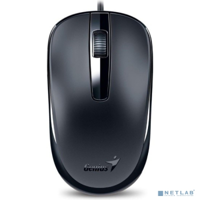 Genius Мышь DX-120 Black { оптическая, 1000 dpi, 3 кнопки+колесо прокрутки, провод 1,5 м, USB} [31010105100/31010010400]