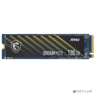 128GB SSD NVMe M.2 MSI SPATIUM M370 (S78-4406NR0-P83) PCIe Gen3x4 with NVMe, 1800/560, IOPS 102/130K, MTBF 1.5M, 3D NAND, 75TBW, 0,32DWPD, RTL